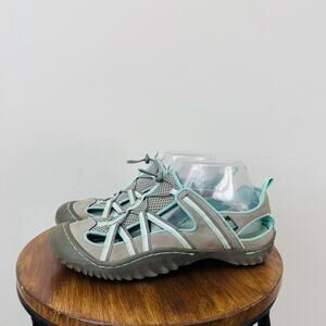 Jeep Myrtle Water Hiking Walking Outdoor Gray Blue Sandals Womens Size 8